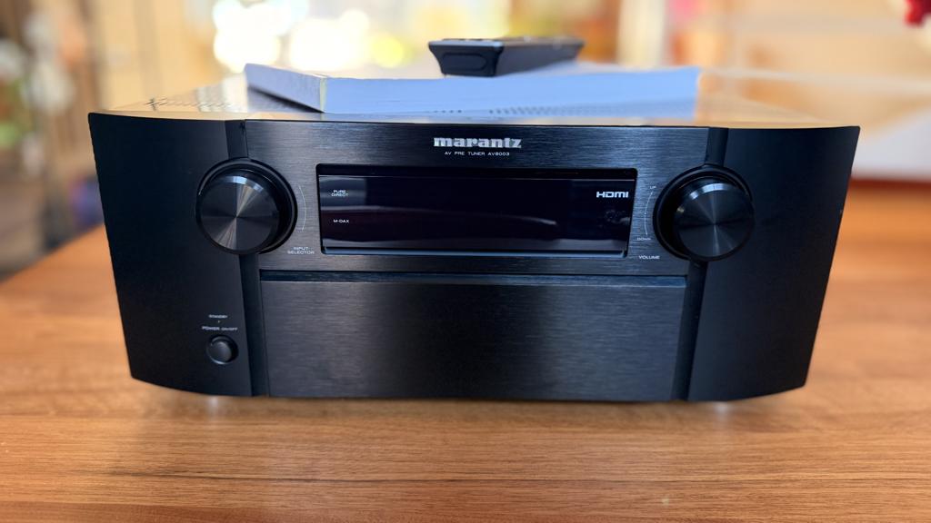 Marantz AV8003 7.1 Pre-amp + 7x RCA-kabels | THX Ultra-2, Zo goed als nieuw, 120 watt of meer, Ophalen, Marantz