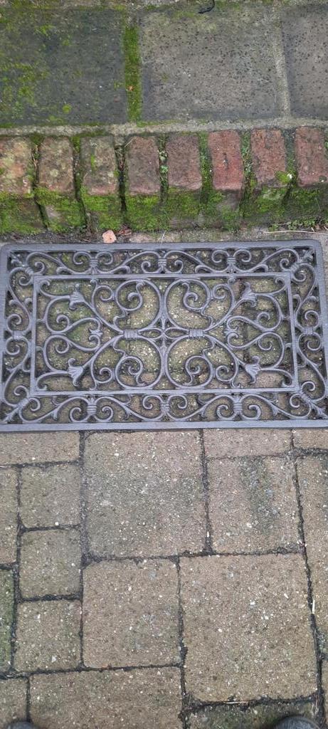 Decoratieve gietijzeren deurmat, Tuin en Terras, Deurmatten, Gietijzer, Ophalen of Verzenden, Binnen, Nieuw
