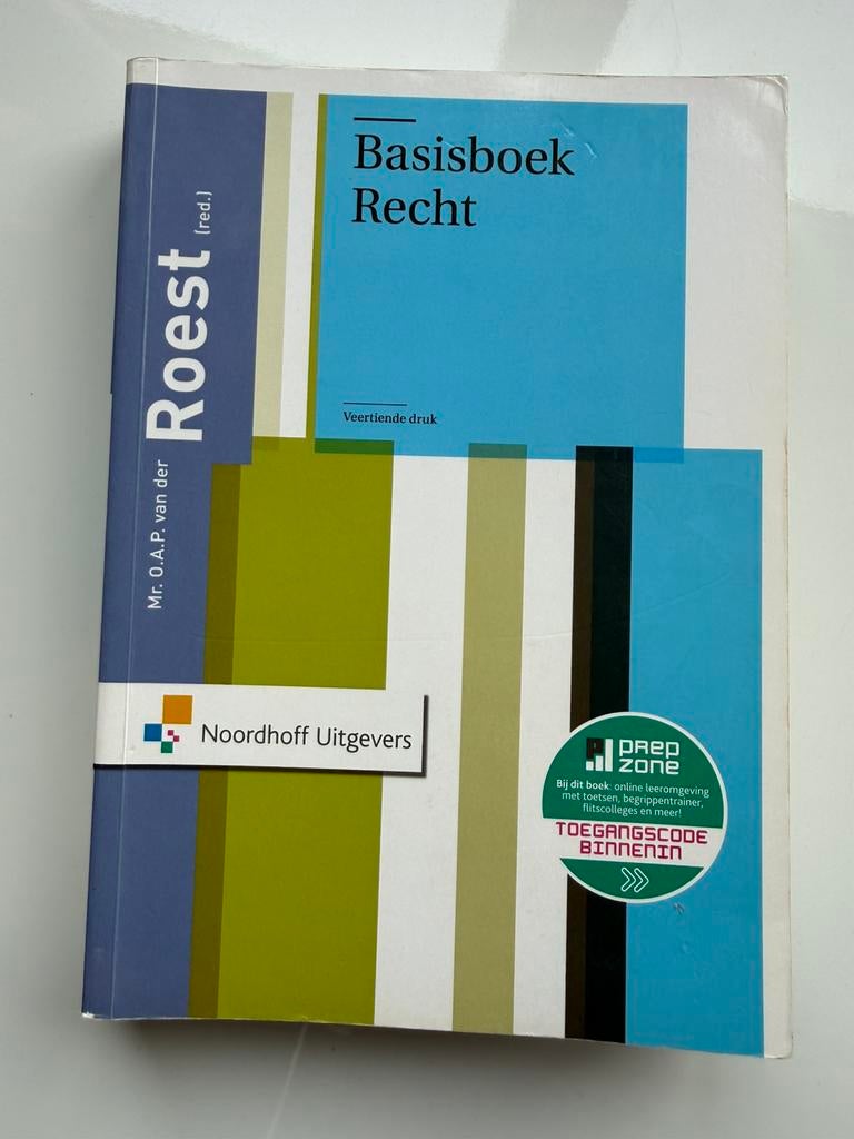 Basisboek Recht, Boeken, Ophalen of Verzenden, Zo goed als nieuw, Sociale wetenschap