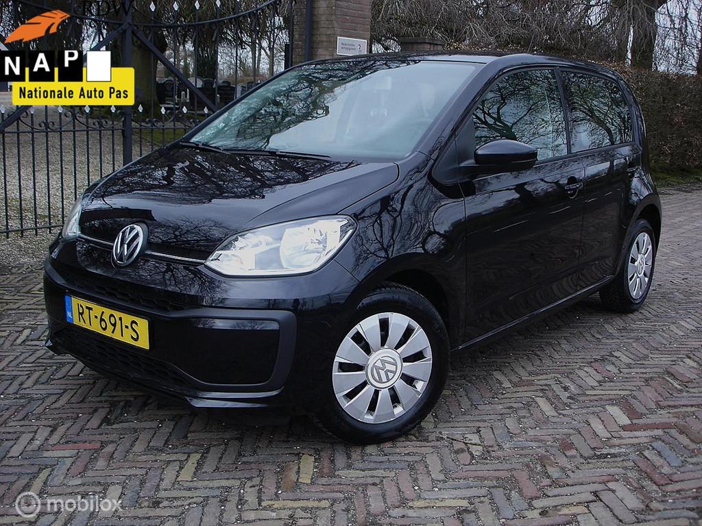 Volkswagen 1.0 Move Up! BMT Bj 2018' Airco|LED|5-Dr|Orig NL, Voorwielaandrijving, Gebruikt, Zwart, Origineel Nederlands