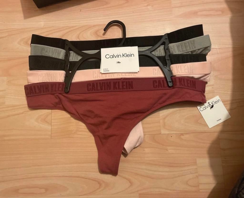 Calvin Klein string setje van 5, Ophalen of Verzenden, Zwart