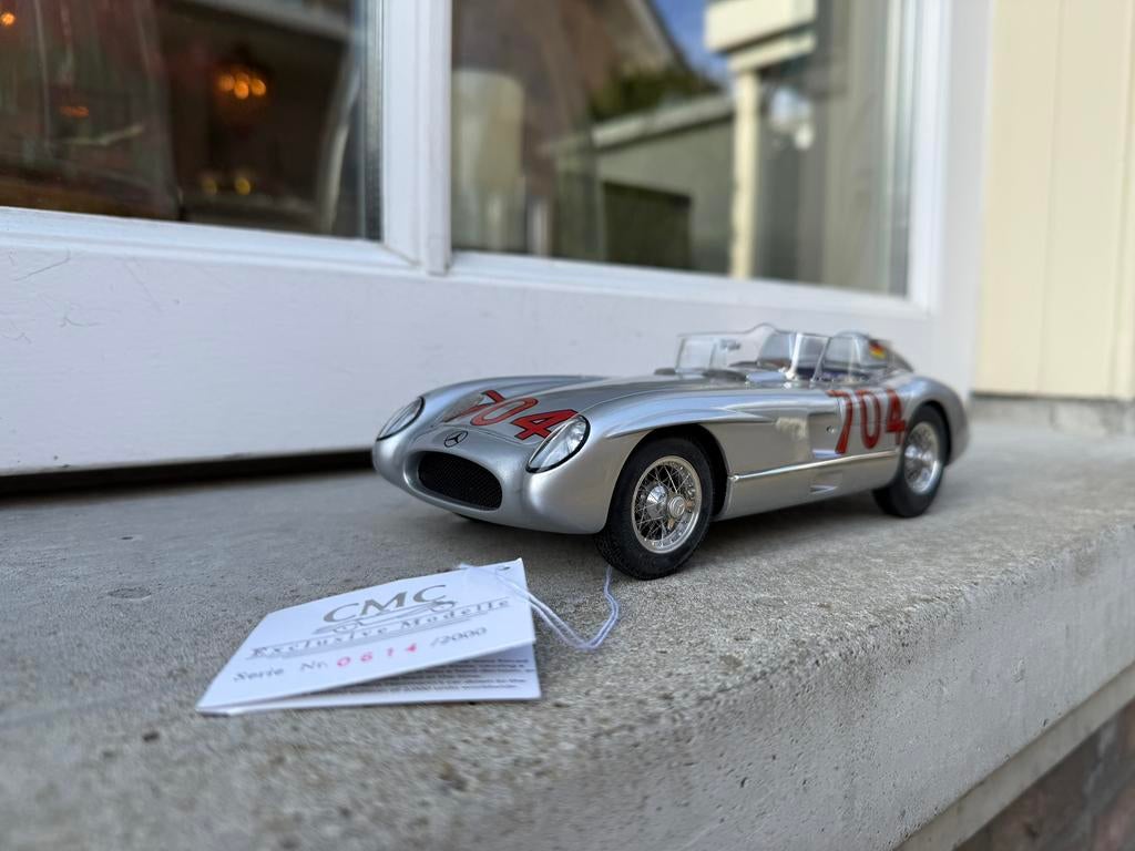 1:18 Mercedes 300 SLR #704 Mille Miglia Hermann CMC M-119, Overige merken, Auto, Nieuw, Ophalen of Verzenden