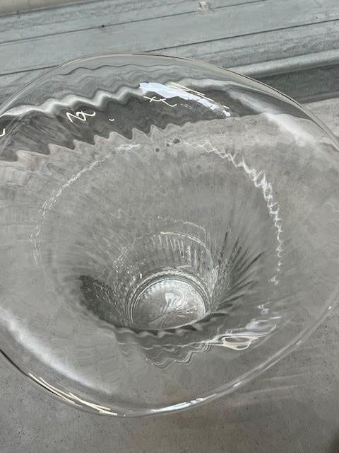 Peill & Putzler vaas vintage design retro kristal glas vase, Gebruikt, Overige kleuren, Peill & Putzler, Ophalen of Verzenden