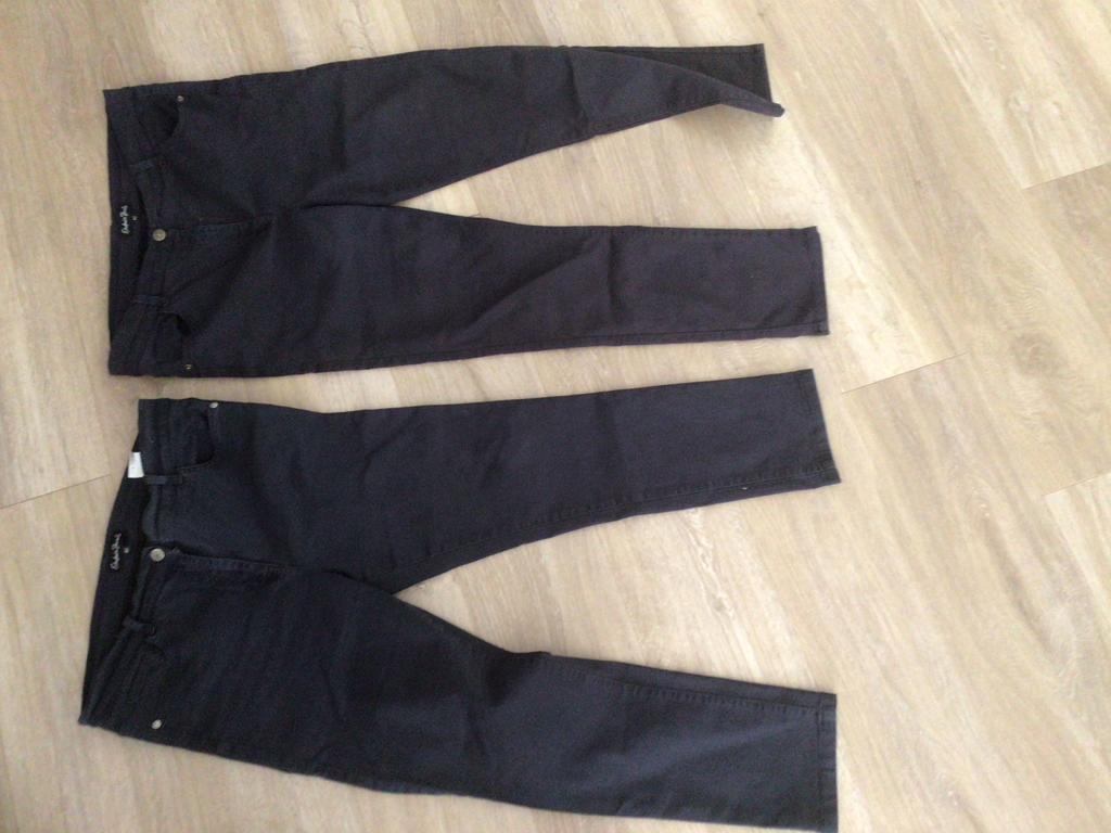 Dames broeken - 2 stuks, maat 42, Ophalen, Blauw, Maat 42/44 (L), Lang