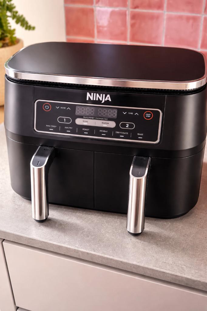 Air Fryer Ninja Foodi Dual Zone, Ophalen, Zo goed als nieuw, Airfryer XXL, 1500 gram of meer