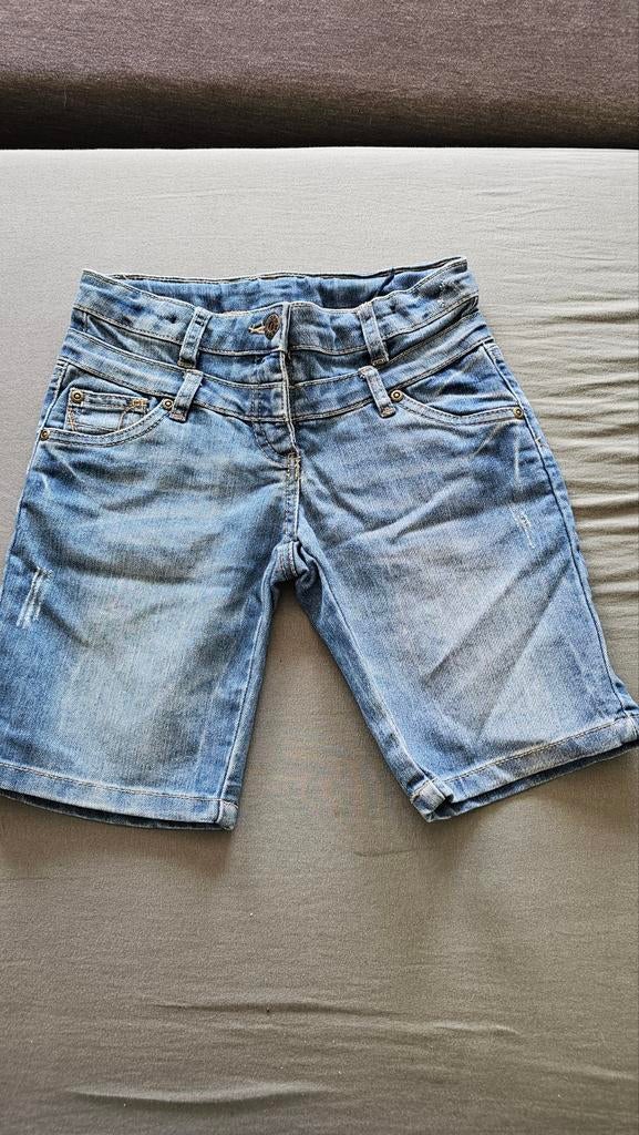 Spijkerbroek kort maat 140, Kinderen en Baby's, Kinderkleding | Maat 104, Broek, C&A, Jongen of Meisje, Ophalen of Verzenden