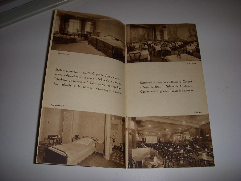 Mooie brochure Alfa Hotel Luxemburg 1936, bierreclames, Gelezen, Folder, Ophalen of Verzenden, Alfa Hotel Luxemburg