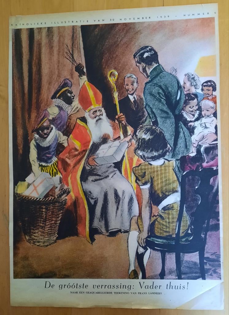 Voorblad Katholieke Illustratie 1939 - Sinterklaas, Ophalen of Verzenden, 1920 tot 1940, Nederland, Tijdschrift