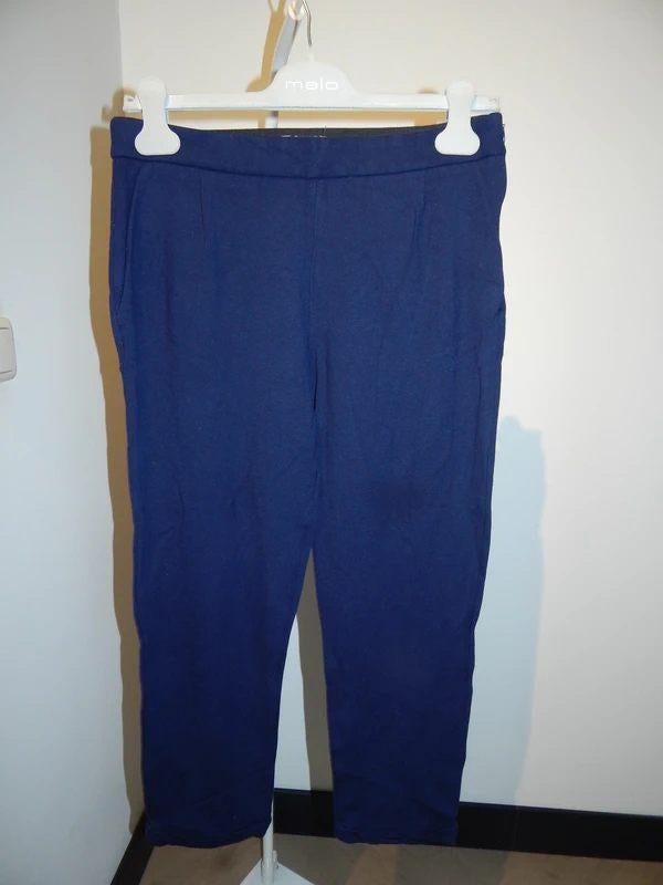 King Louie donker blauwe broek 7/8e model klein omslagje M