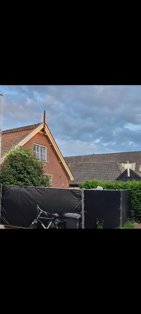 3 stuks bouwhekken met zwart doek, Ophalen, Gebruikt, Overige typen, Minder dan 2 meter