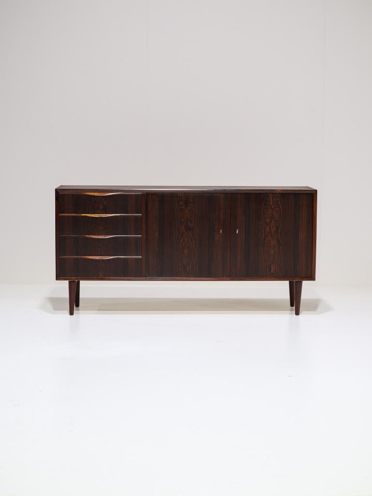 Erling Torvits sideboard palissander Deens dressoir, Ophalen, -, -, 150 tot 200 cm