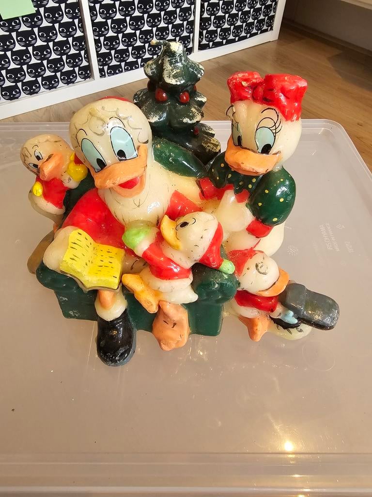 Vintage Walt Disney Kaars, Verzamelen, Ophalen of Verzenden, Donald Duck, Gebruikt, Overige typen