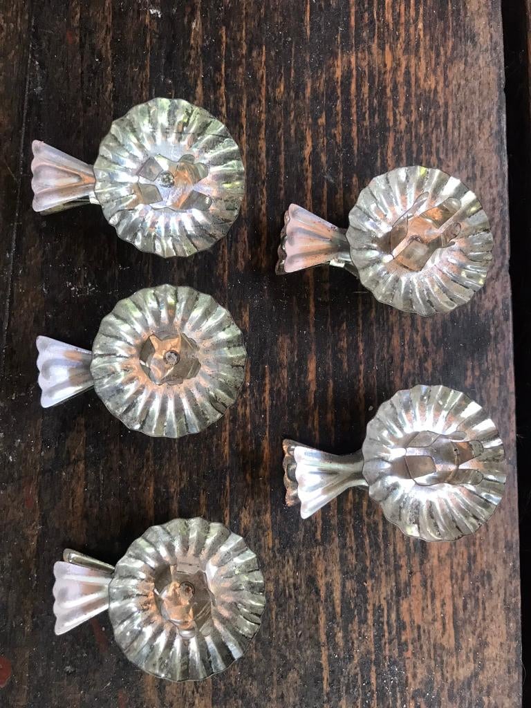 Kerst vintage kaarsen houders, Ophalen of Verzenden, Zo goed als nieuw