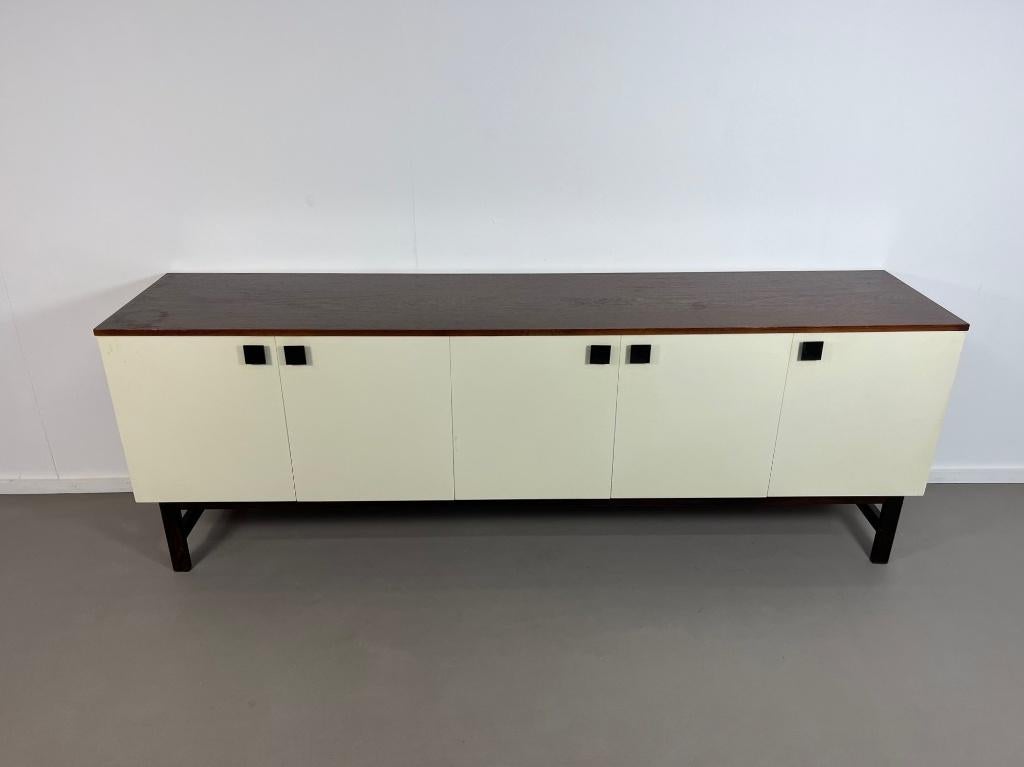 Vintage design wengé houten dressoir jaren 60, Ophalen, Gebruikt, 25 tot 50 cm