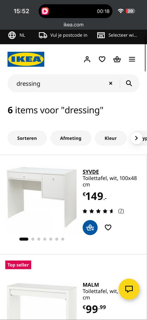 Syvde toilettavel, Ophalen of Verzenden