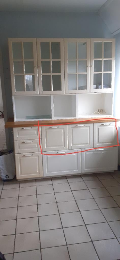 Ikea Metod onderkast / lade 3 stuks, Ophalen, 50 tot 100 cm, Zo goed als nieuw, Minder dan 100 cm