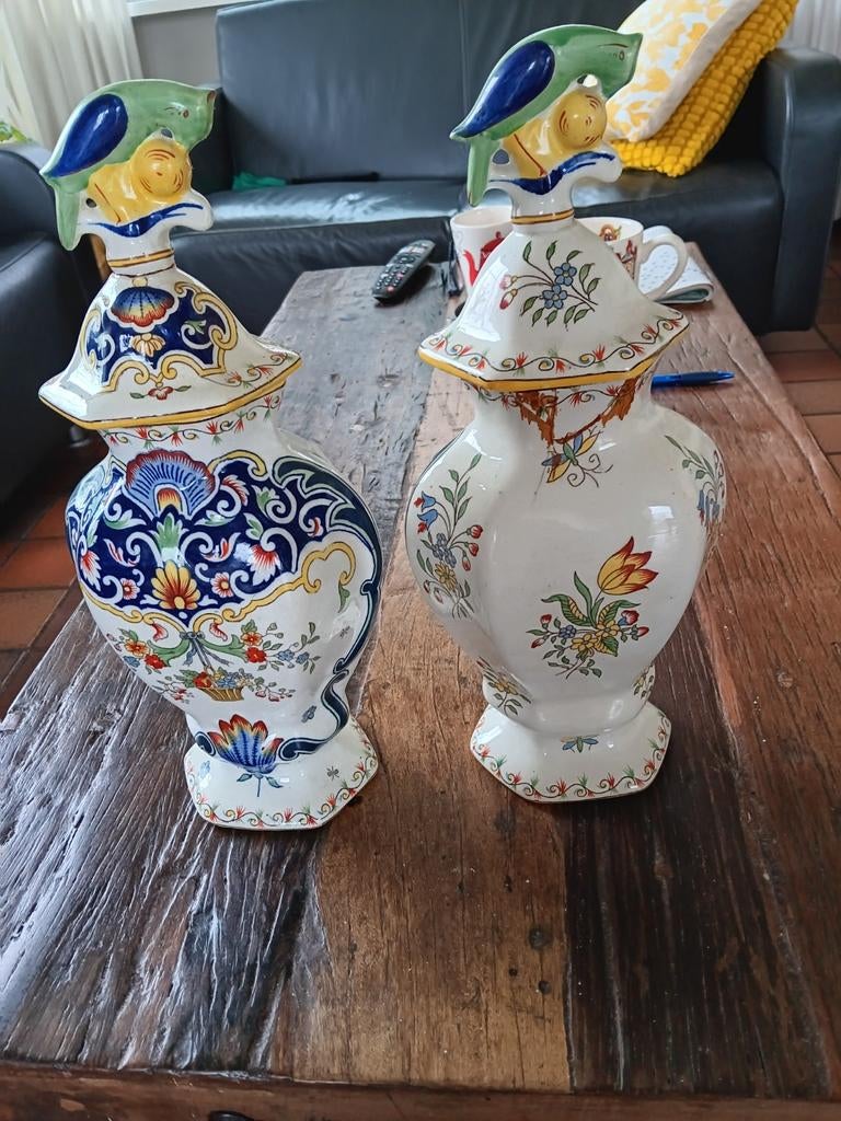 Prachtige set kastvazen, Antiek en Kunst, Ophalen