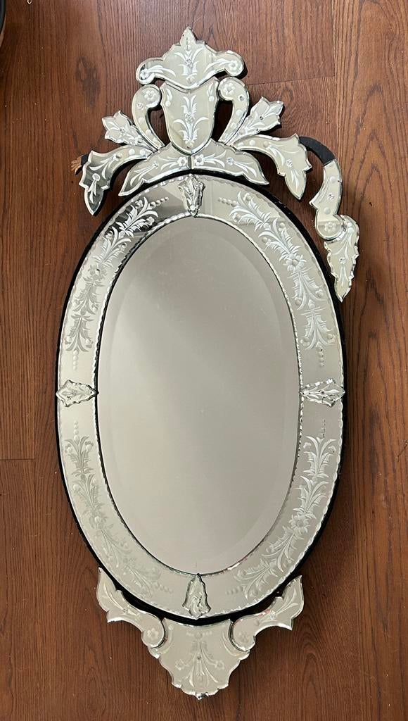 Venetiaanse spiegel, 120cm, Ophalen, Ovaal, 50 tot 100 cm, 100 tot 150 cm