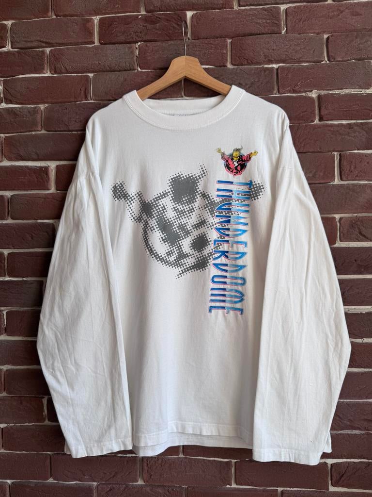 1996 Thunderdome Part 2 Antwerpen Gabber Hardcore t shirt, Ophalen of Verzenden, Gedragen, Maat 56/58 (XL), Zwart