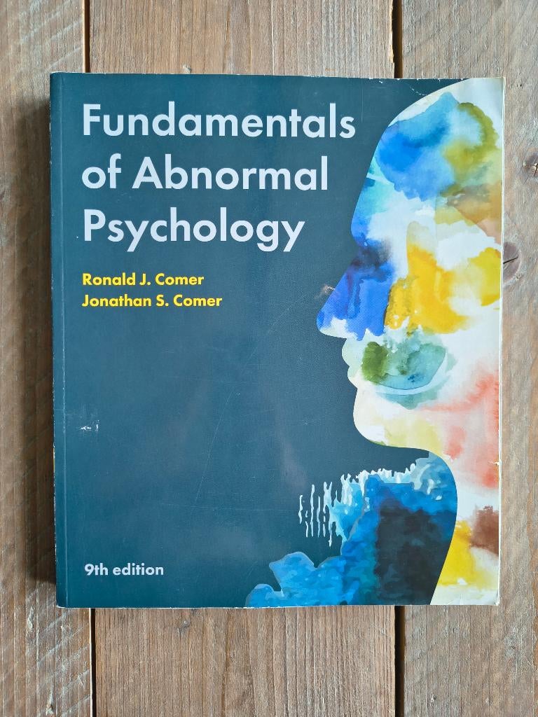 Fundamentals of Abnormal Psychology - 9th - 9781319248703, Gelezen, Ronald J. Comer & Jonathan S. Comer, Ophalen of Verzenden