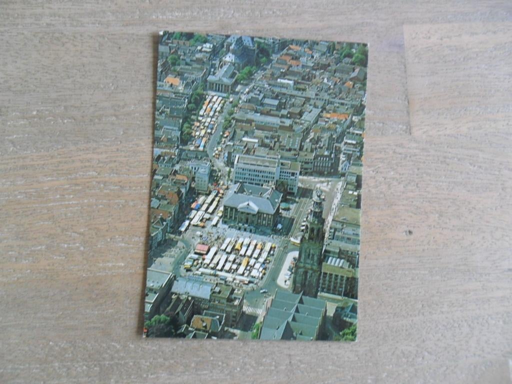 Groningen, het centrum /luchtfoto/marktdag, Verzenden, 1980 tot heden, Ongelopen, Groningen
