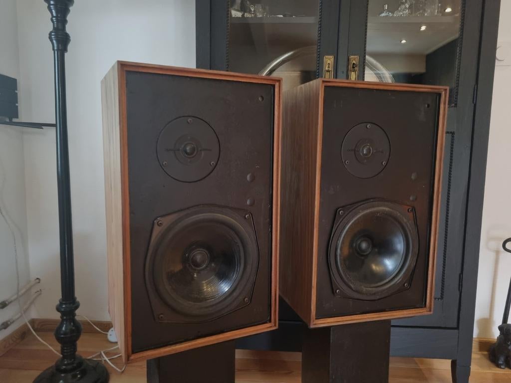 Kef Chorale vintage speaker  B200 T27, Ophalen, Zo goed als nieuw, Front, Rear of Stereo speakers, Overige merken