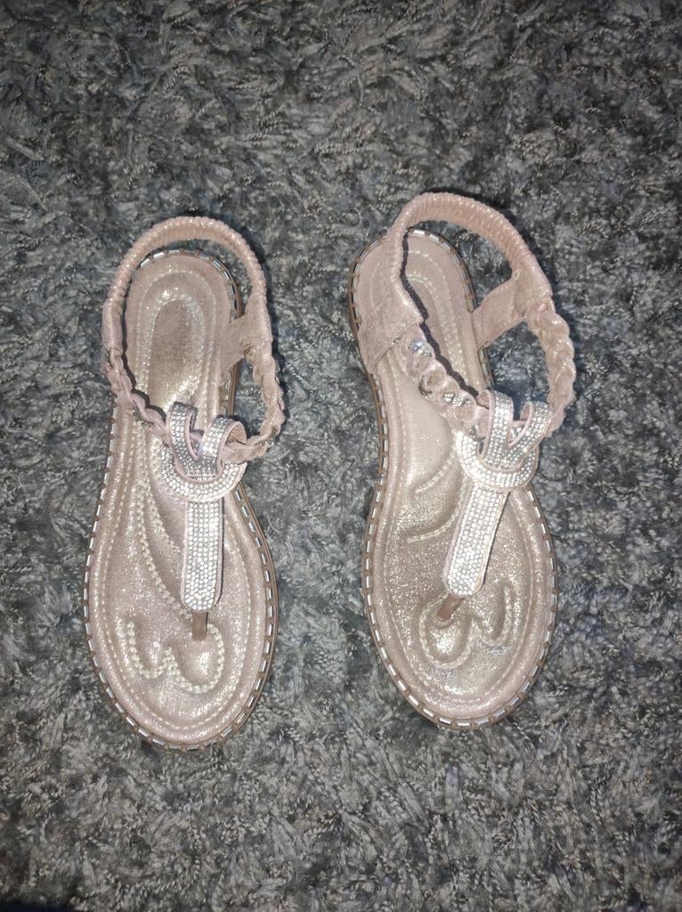 Michael Kors leren sandalen maat 40, Kleding | Dames, Schoenen, Verzenden, Zo goed als nieuw, Zwart, Sandalen of Muiltjes