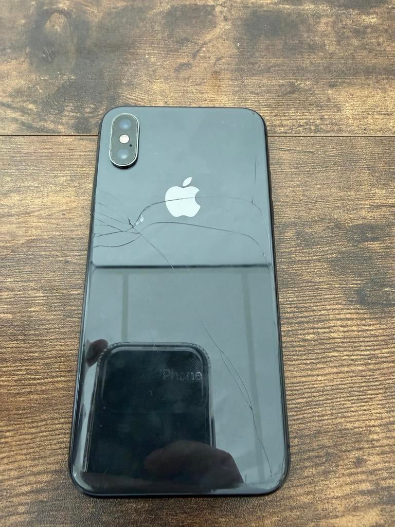 iPhone XS met barsten (achterkant en scherm), Telecommunicatie, Mobiele telefoons | Apple iPhone, IPhone XS, Ophalen of Verzenden