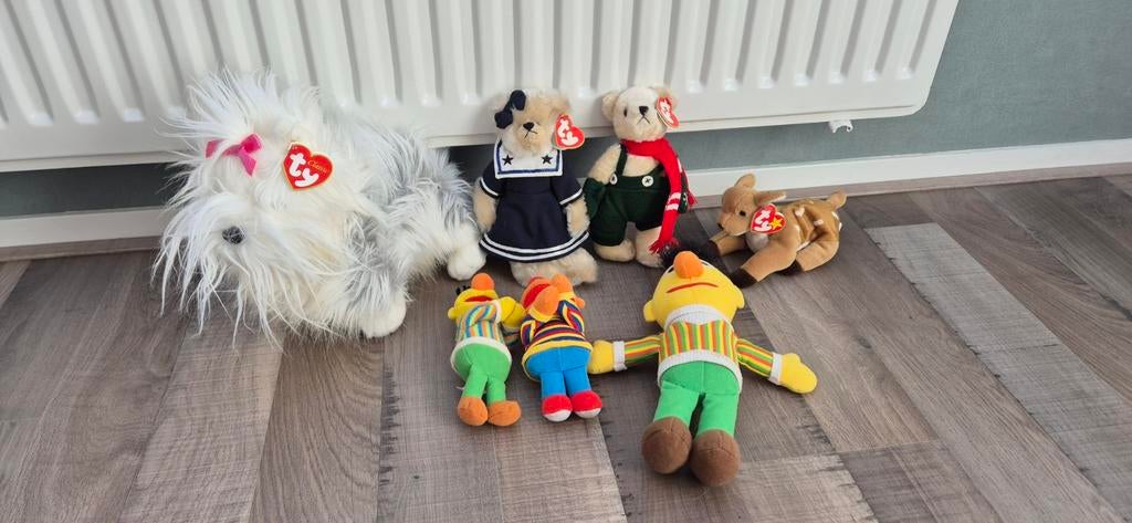 Nieuwe vintage Ty Beanie Babies en Bert&Ernie, Kinderen en Baby's, Speelgoed | Knuffels en Pluche, Nieuw, Overige typen, Ophalen of Verzenden