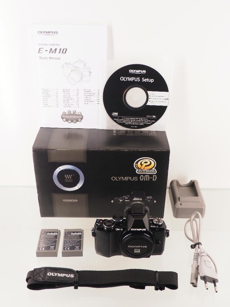 z.g.a.n. OM-system / OLYMPUS OM-D E-M10 mark I body zwart, Audio, Tv en Foto, Fotocamera's Digitaal, Compact, Ophalen of Verzenden