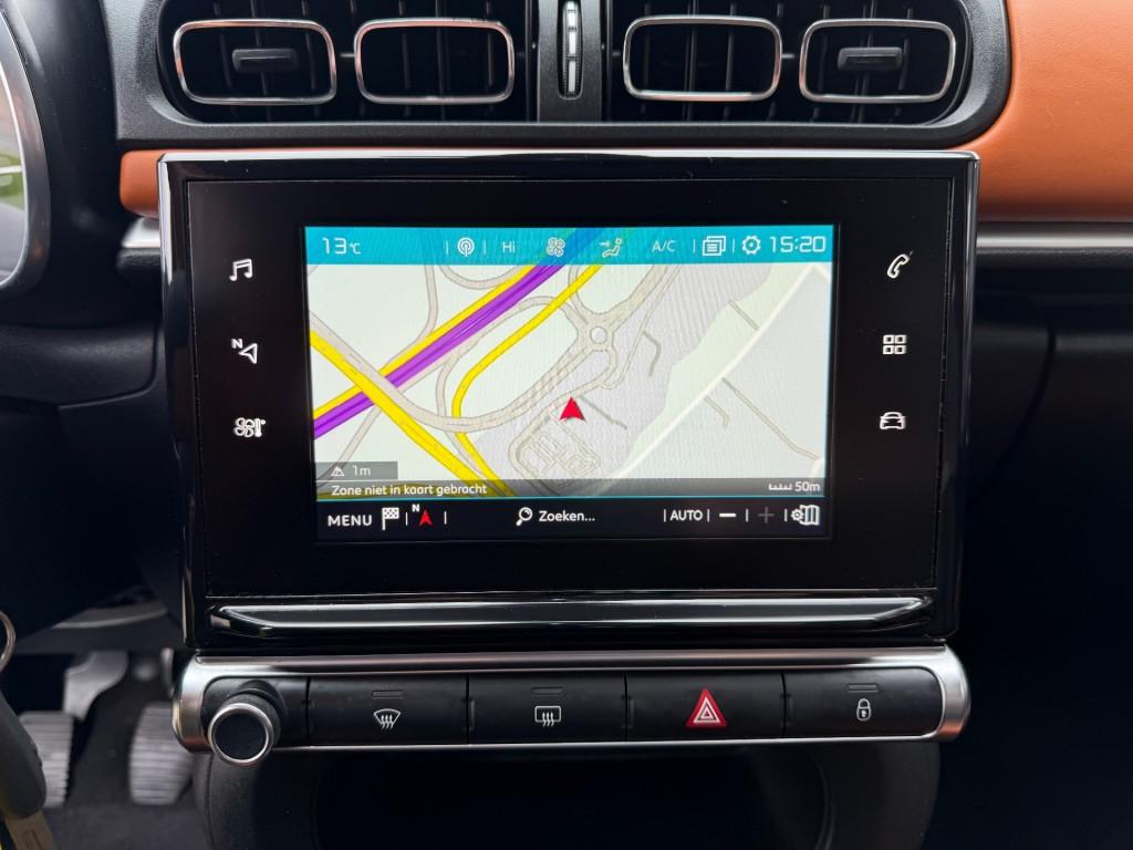 Citroen C3 1.2 PURETECH SHINE NAVI AIRCO/ECC HALF LEDER, Auto's, Citroën, 21 km/l, Euro 6, 82 pk, 450 kg