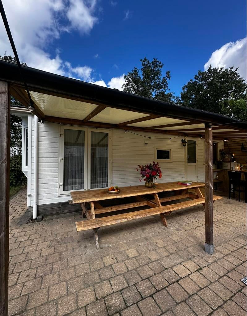 Overkapping met 4 palen en goot, Tuin en Terras, Ophalen, Gebruikt, Overige typen