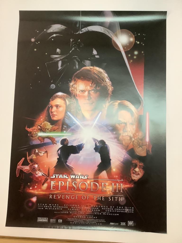 STAR WARS  EPISODE 3   FILMPOSTER   70-100 cm, Ophalen of Verzenden, Zo goed als nieuw, Actiefiguurtje