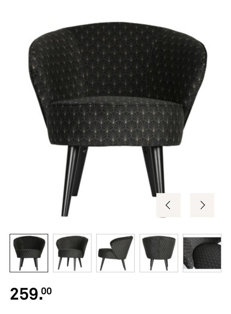 Karwei Woood fauteuil, Ophalen of Verzenden, Grijs, Eén