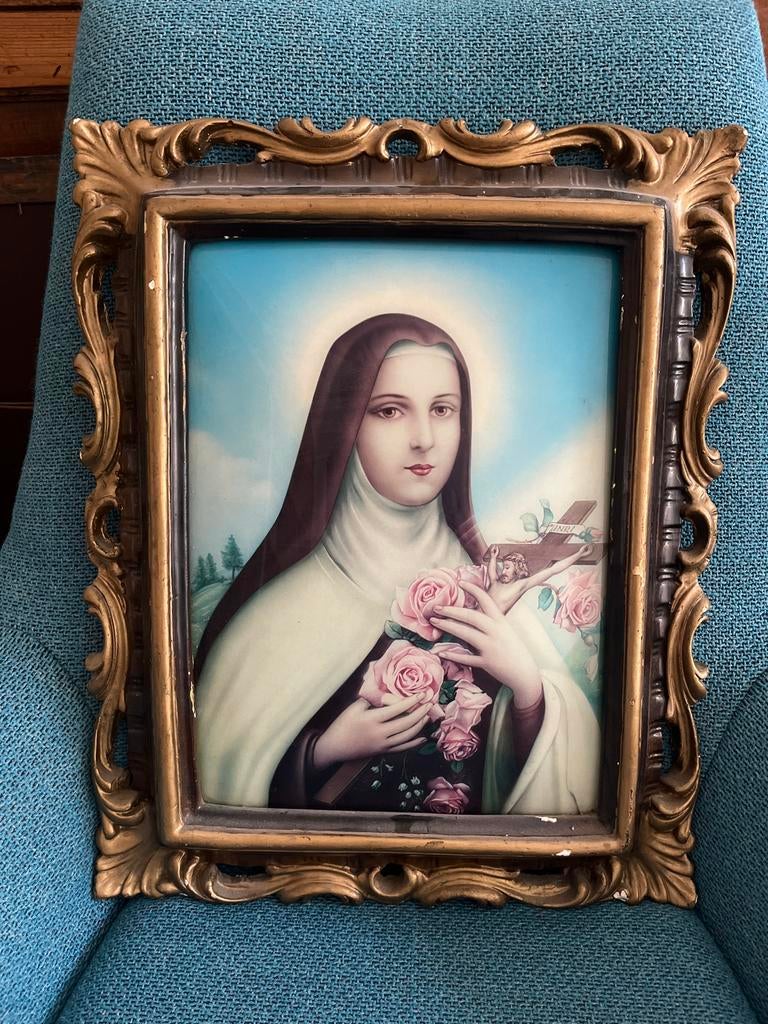 Barok Schilderij Blik Heilige Theresia van Lisieux, Ophalen