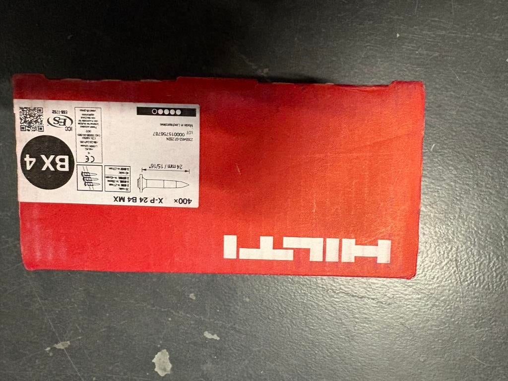Hilti schietnagels BX 4 - 17mm (2x) en 24mm (2x), Ophalen of Verzenden, Nieuw