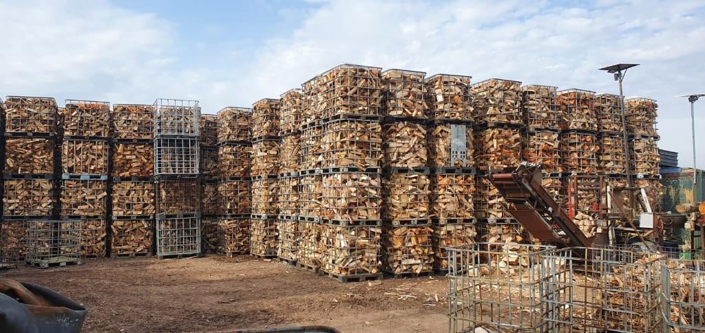 Droog haardhout / brandhout | Mix eiken beuken essen berken, Tuin en Terras, Haardhout, 6 m³ of meer, Ophalen, Overige houtsoorten