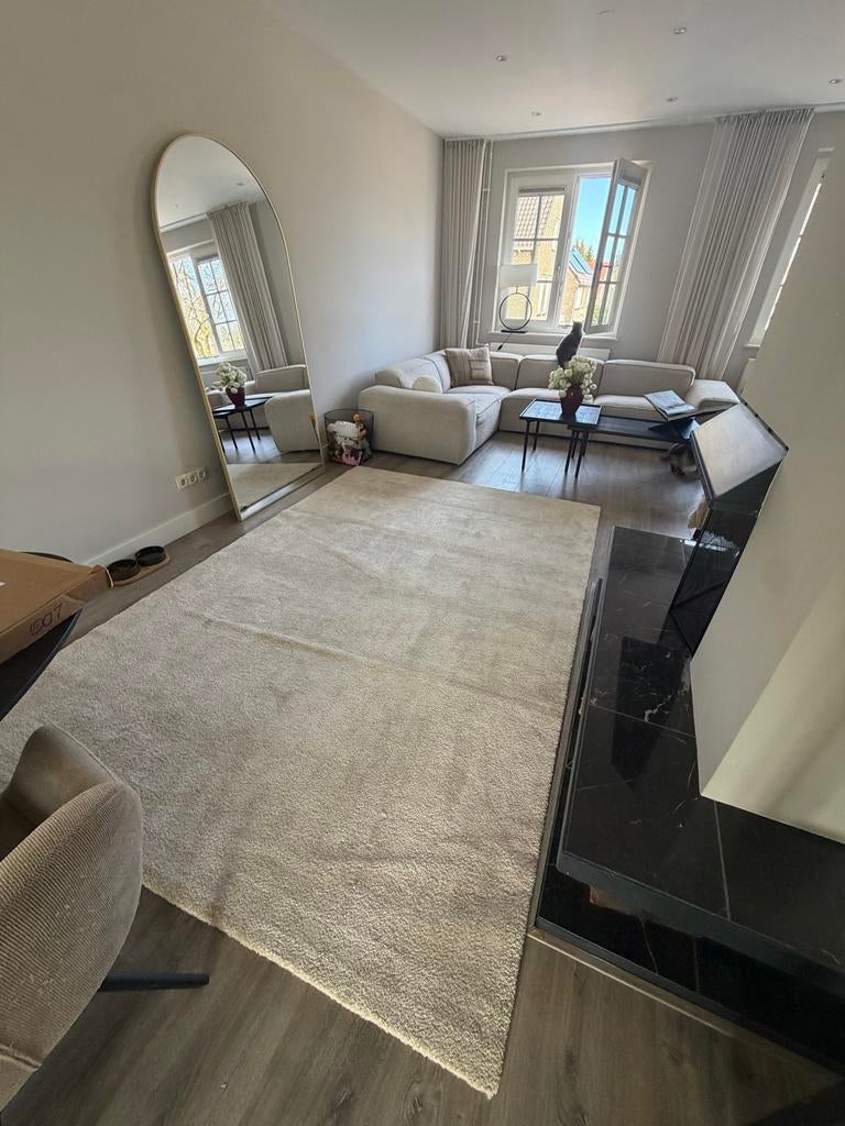 IKEA Stoense laagpolig tapijt - Zo goed als nieuw, Ophalen, Beige, 150 tot 200 cm, 200 cm of meer