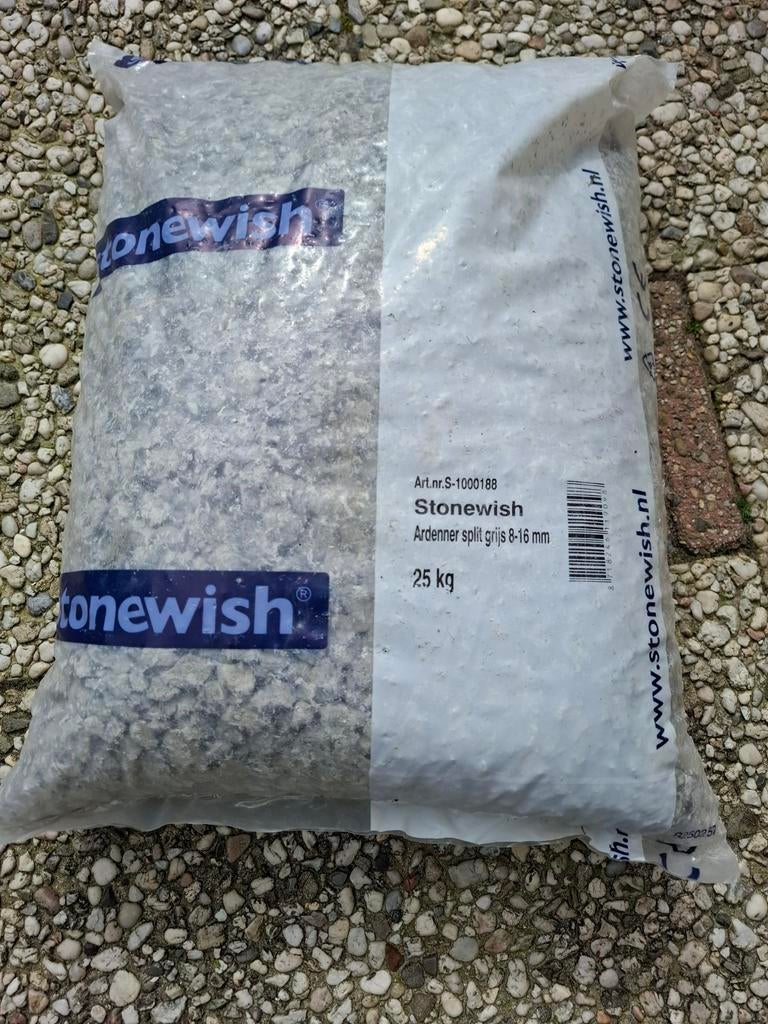 Zak grind, Ophalen, Nieuw, Grijs, Grind