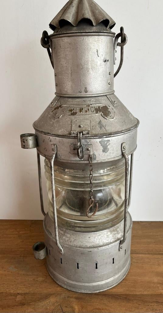 Uit inboedel: Ankerlicht, zink, 48 cm , incl  verzenden, Verzenden, Zo goed als nieuw, Gebruiksvoorwerp