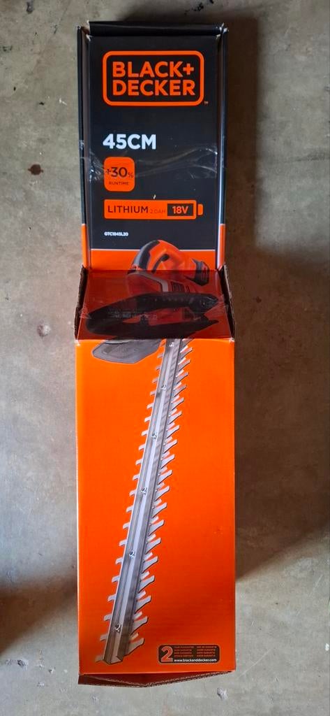 Te koop Black & Decker 45 cm heggeschaar., Tuin en Terras, Heggenscharen, Ophalen, Zo goed als nieuw, Elektrisch