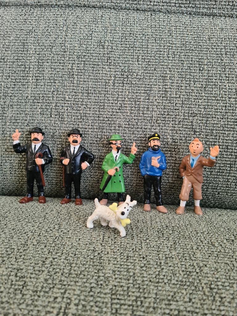 Kuifje tin tin tintin bully bullyland pvc poppetjes 6 stuks, Ophalen of Verzenden, Zo goed als nieuw, Bullyworld GmbH Gewerbestraße 11 83365 Nußdorf Duitsland
