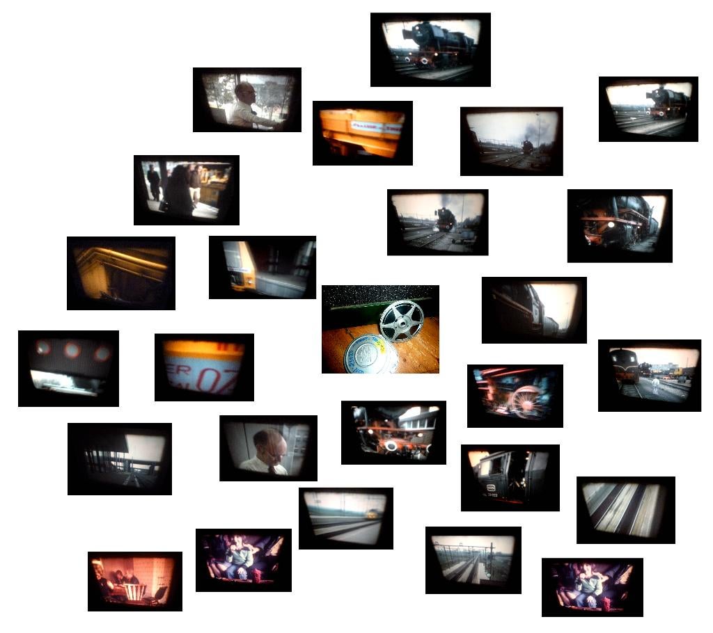 8mm film amateur SSN 23023 Locomotief - 1975 + geluid, Ophalen of Verzenden, 8mm film