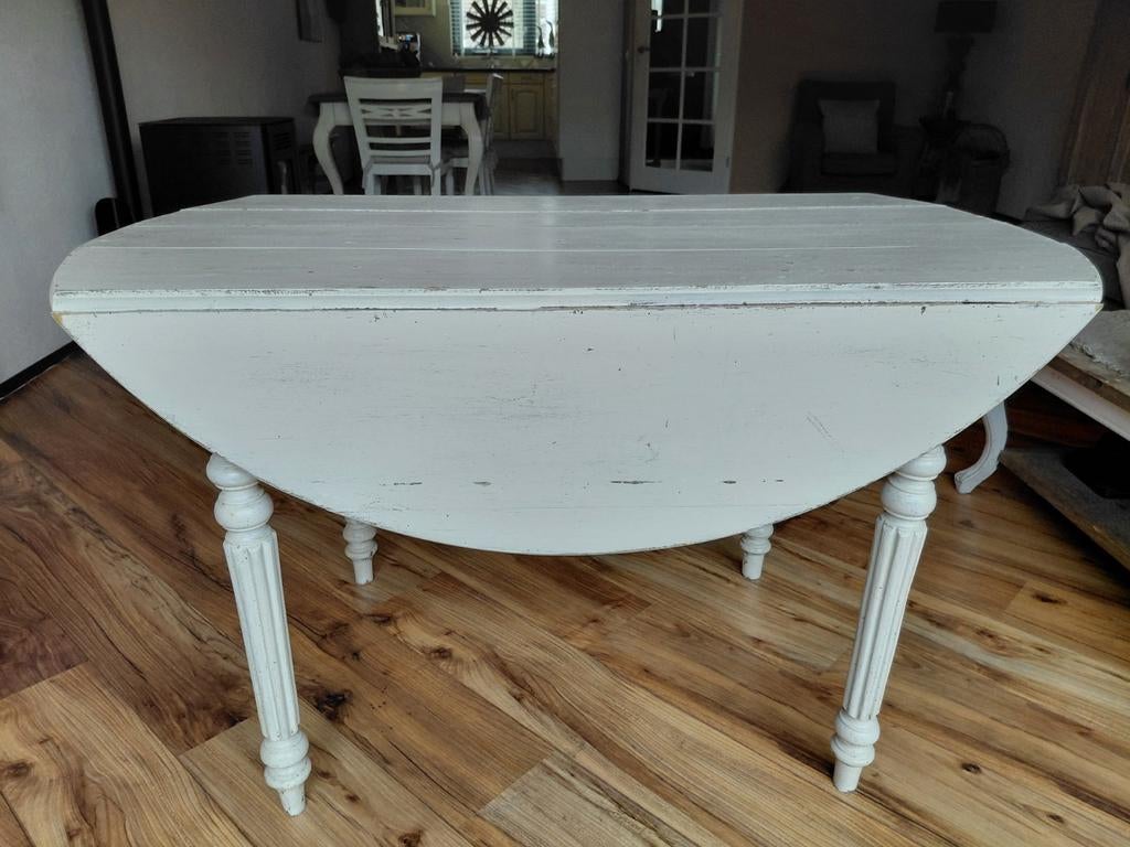 Franse hangoortafel, Ophalen, Rond, 100 tot 150 cm, 100 tot 150 cm