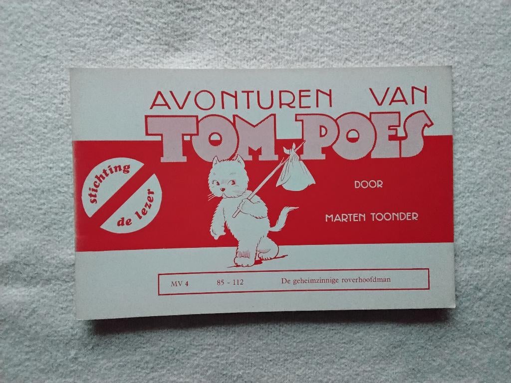 Marten Toonder Tom Poes stichting De Lezer nr 4, Eén stripboek, Ophalen of Verzenden, Gelezen