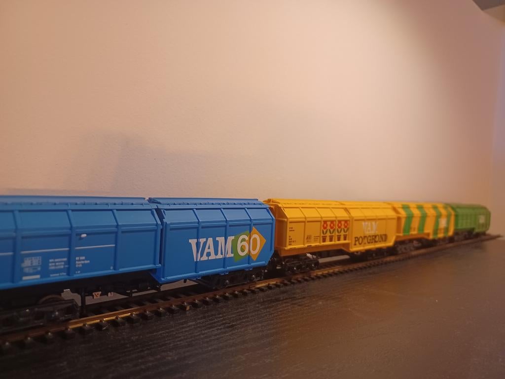 Roco VAM Compost Huisvuil Wagons, Ophalen of Verzenden, Gelijkstroom, Wagon, Roco