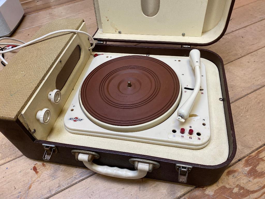 Jobophone koffergrammofoon, Ophalen of Verzenden, Gebruikt, Platenspeler, Overige merken