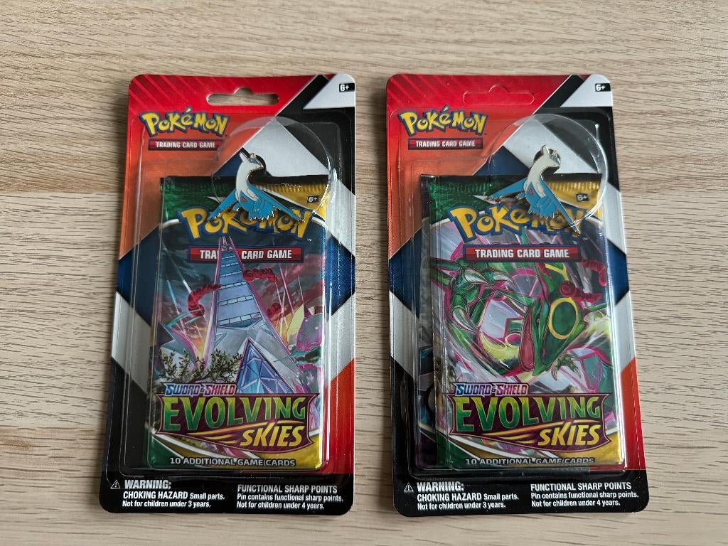 Pokemon Evolving Skies & Chilling Reign 2 pack Blister Nieuw, Ophalen of Verzenden, Nieuw, Booster, Foil