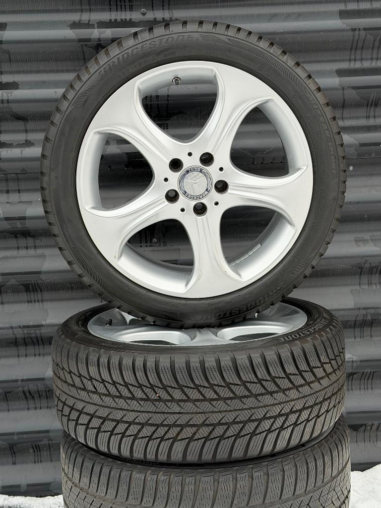 18” Orig Mercedes Cklasse W205 S205 velgen WinterBanden, Ophalen, 18 inch, Gebruikt, Winterbanden