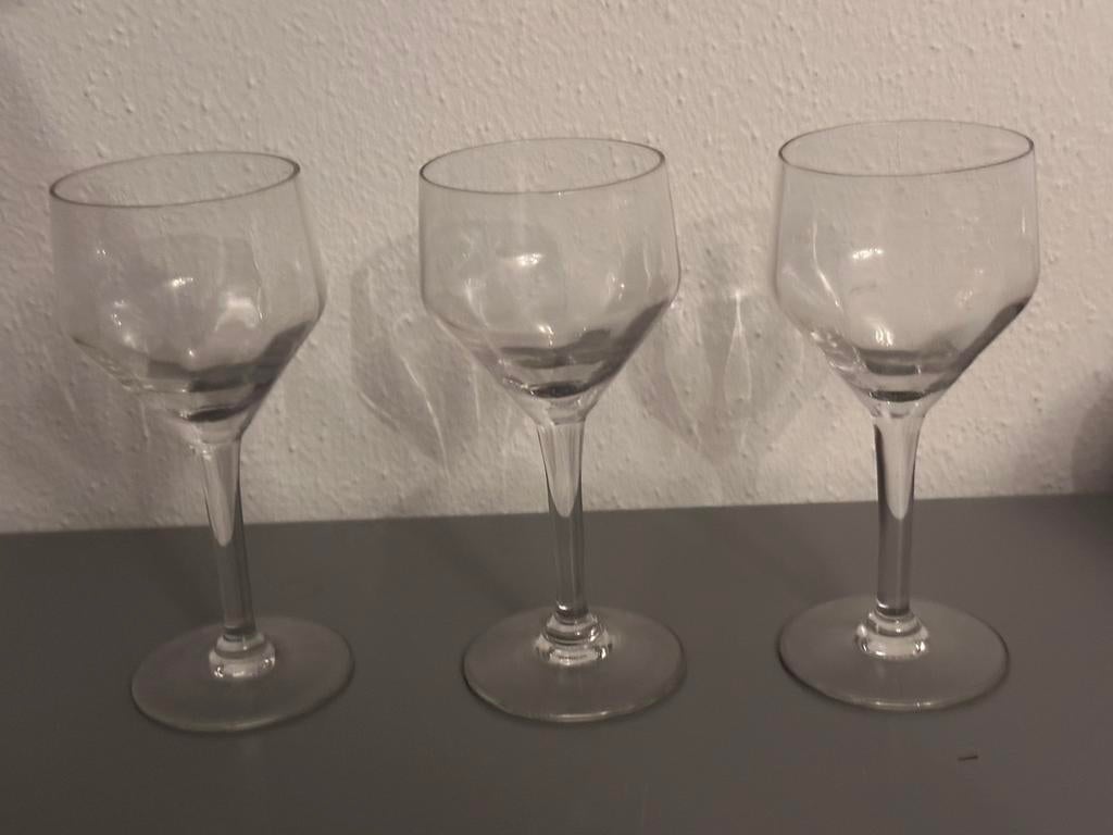3 oude borrelglaasjes, Ophalen of Verzenden, Zo goed als nieuw, Borrel- of Shotglas
